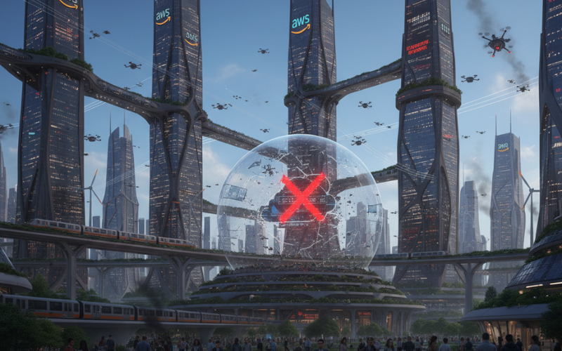 Caída de AWS 2025: fallo masivo en la nube que afectó a millones de usuarios y empresas en todo el mundo.